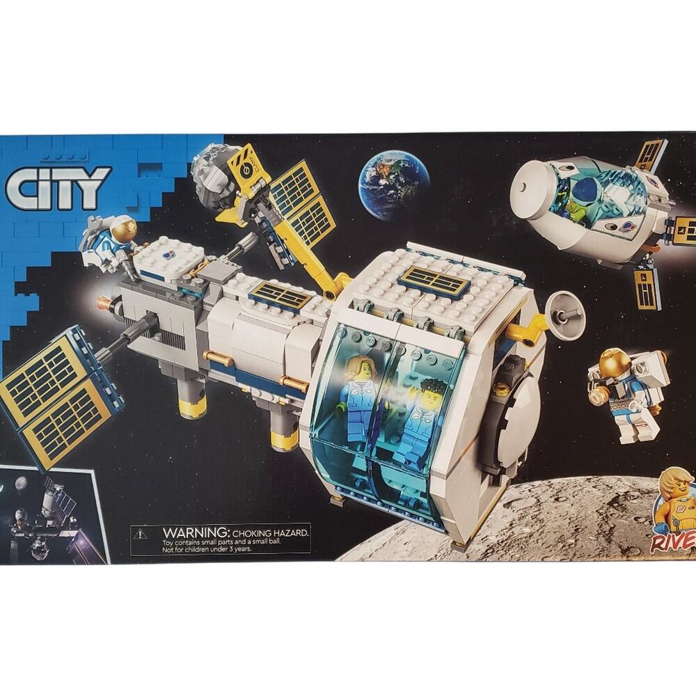 LEGO City 60349 Lunar Space Station New In Sealed Box Retired Set